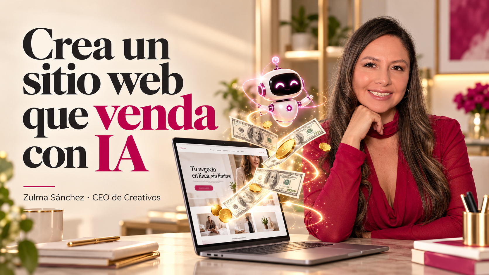 Zulma Sánchez · Crea un sitio web que venda